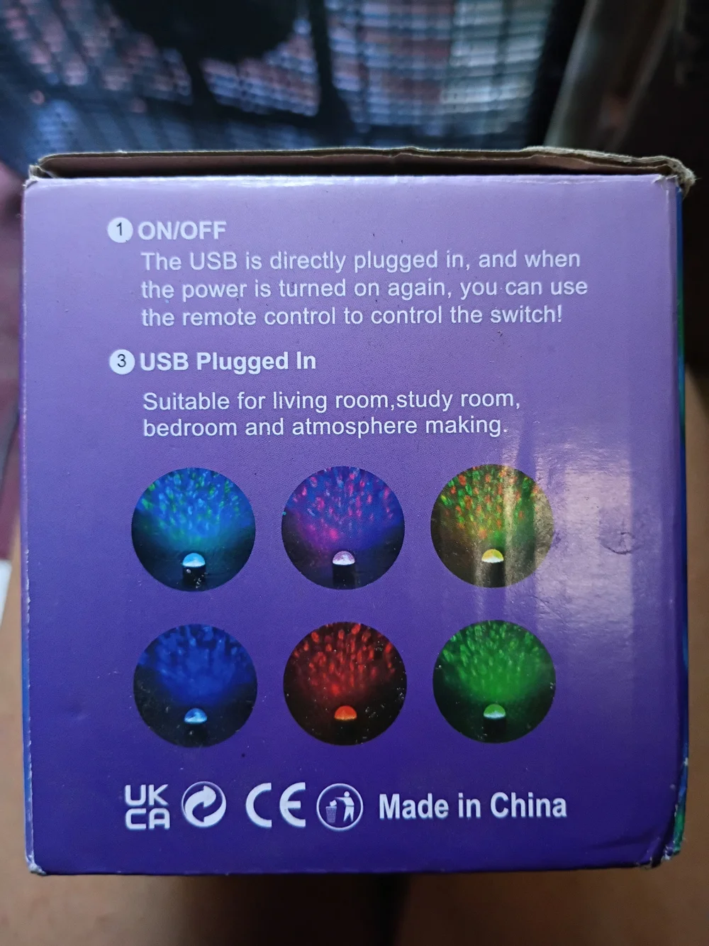 Starry LED Projection Light - White/ A Mini Magic Ball